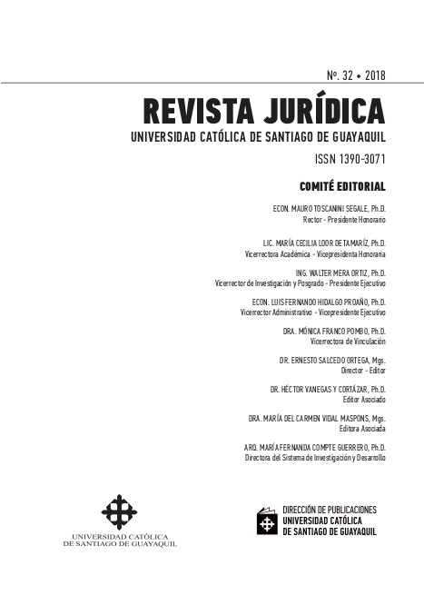 revista juridica edicion 32 universidad catolica guayaquil
